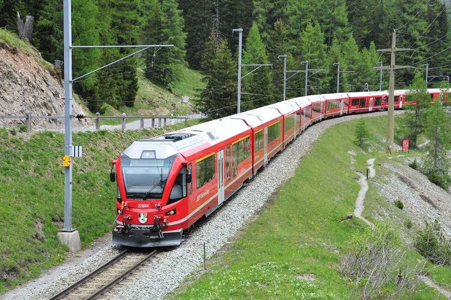 RhB Glacier Express, Allegra Triebwagen und andere (53)